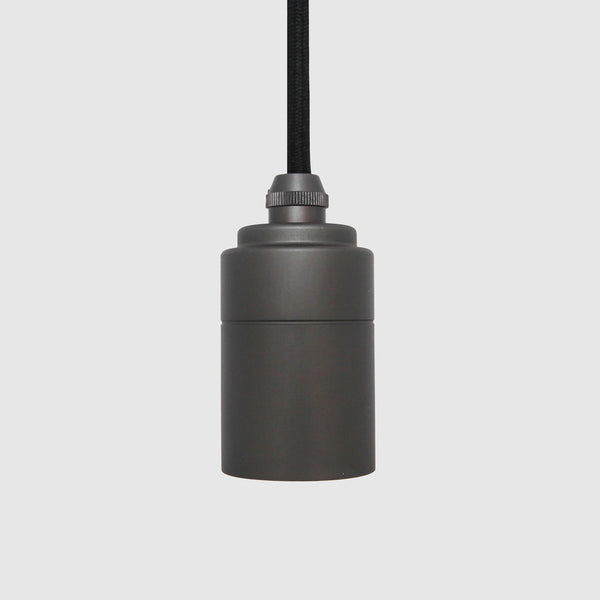 Squirrel Cage Pendant Light in Graphite