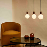 Sphere IV Pendant Light in Walnut